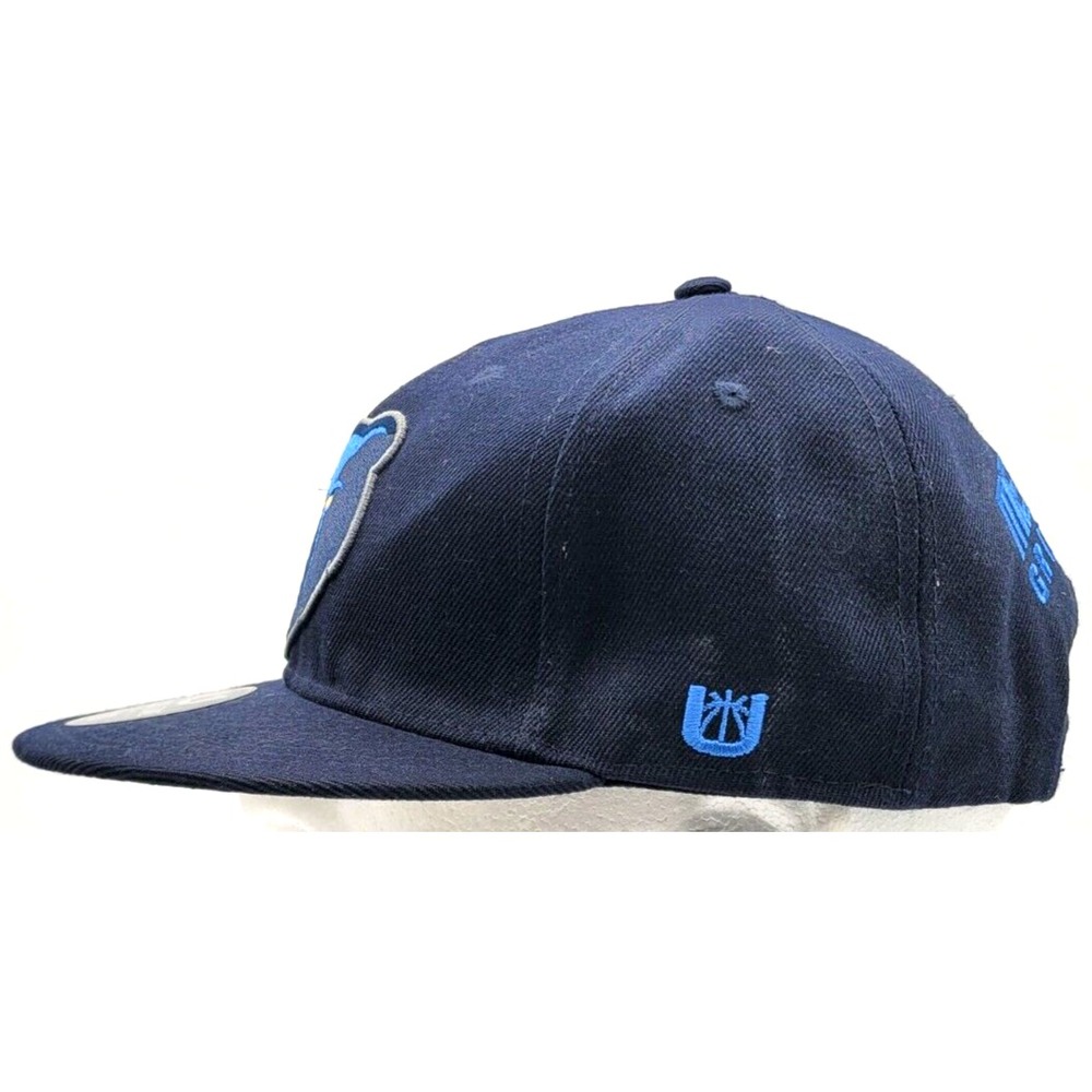 MEMPHIS GRIZZLIES HAT CAP SNAP BACK ULTRA GAME NBA BLUE BEAR LOGO ONE SIZE MENS - Picture 2 of 6